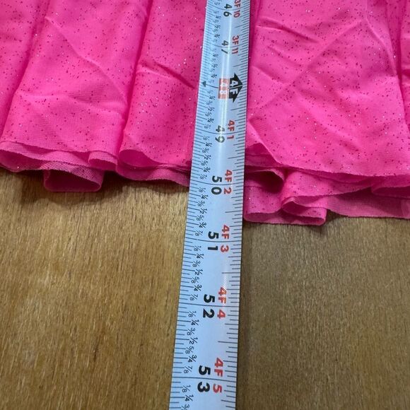 For Love and Lemons Pink Maxi Dress Small Tiered Skirt Semi Sheer - Picture 15 of 16